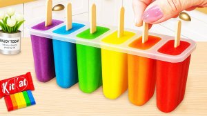 Мультики для малышей 🐙🔥Вкусный Рецепт мини-эскимо в виде радуги 🍭🌈 Мультики для детей