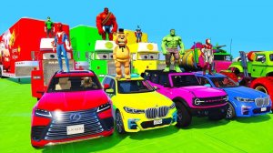 КРУТЫЕ ГОНКИ С ТРЮКАМИ НА МАШИНАХ МУЛЬТИКИ ПРО МАШИНКИ ДЛЯ ДЕТЕЙ ЧЕЛОВЕК-ПАУК И СУПЕРГЕРОИ ДЛЯ ДЕТЕЙ