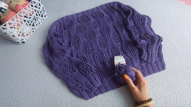 ДЖЕМПЕР БУФЫ СПИЦАМИ ИЗ ХЛОПКА/МОИ ПЛАНЫ смотреть онлайн