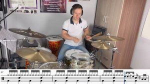 Гр. Кино(В. Цой) - Группа Крови (Drum tutorial от Александра Русских)