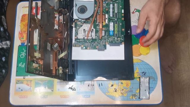 Ноутбук asus n53s разборка и замена термопасты смотреть онлайн