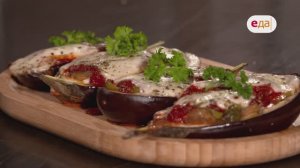 Запечённые кабачки, салат с печёной тыквой и лодочки из баклажанов | Антипасти /32