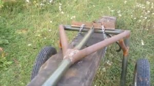 телега для перевозки бревен на мотоблок