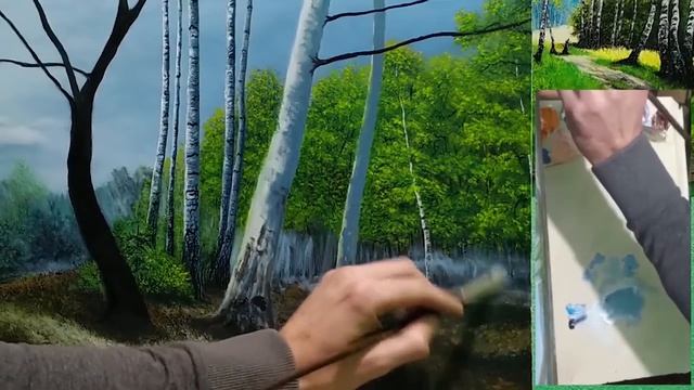 Как рисовать туман,дымку|How to draw fog, haze|туман маслом|рисуем туман легко|we draw fog easily смотреть онлайн