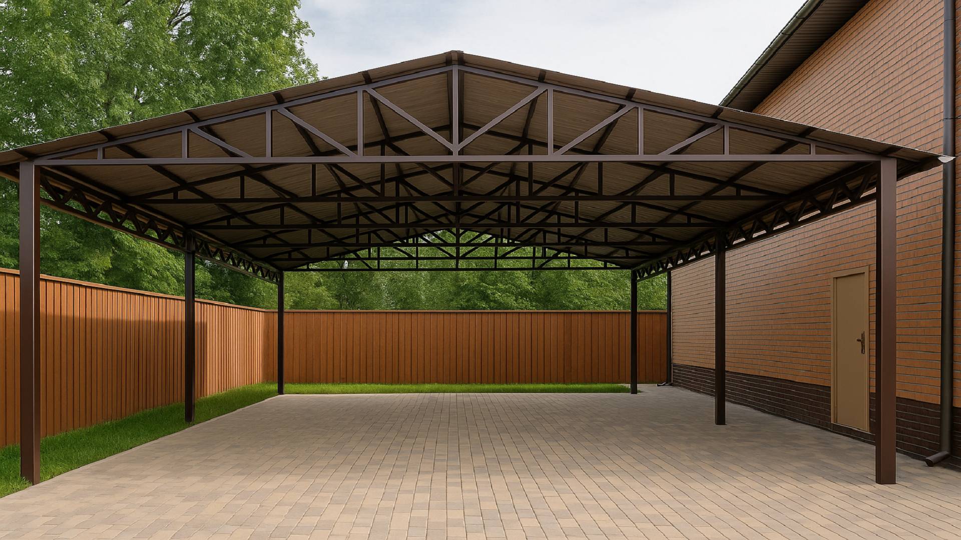 Выбираем фермы для навеса: Когда лучше использовать узкие, а когда широкие конструкции?