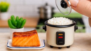 Мини Поке с Лососем | Мини Еда | Мини Кухня |  Mini Salmon Poke Recipe | Mini Kitchen