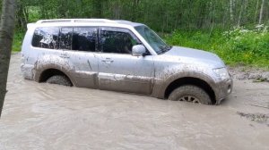 Паджеро 4 на убийственном маршруте для стока, offroad.Кочерга.Карелия.BFGoodrich Mitsubishi Pajero 4