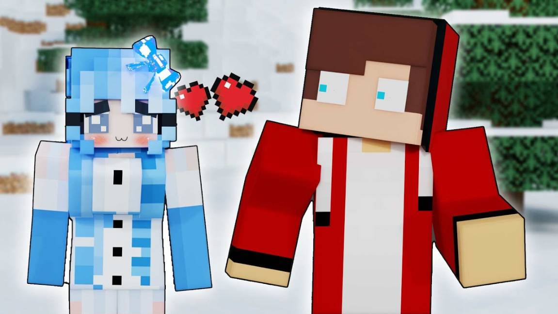 Снежная девочка Майнкрафт смотреть онлайн