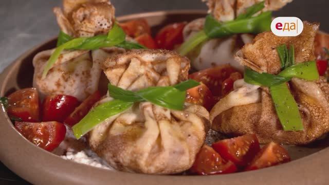 Блинчики с рикоттой, фаготтини и креспелле с ветчиной | Антипасти /30