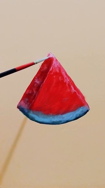 Простой способ нарисовать долю арбуза легко #art #уроки #shorts #рисуем #арбуз #живопись смотреть онлайн