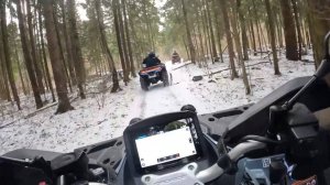 ЗИМНЯЯ покатушка на квадроциклах CFMOTO