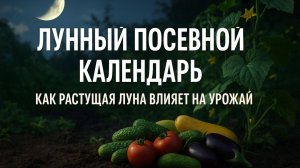 Лунный посевной календарь - как растущая Луна влияет на урожай
