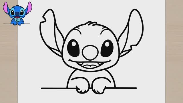Как рисовать Стича легко смотреть онлайн