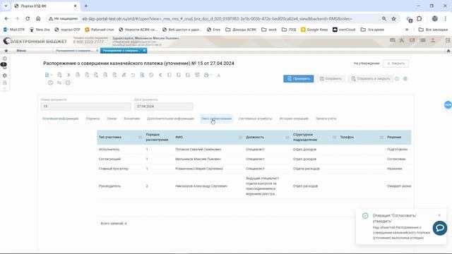 РСПК уточнение. 4. Согласование и утверждение документа