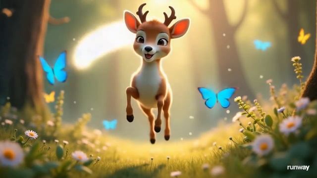 Мультик для детей Как оленёнок нашёл волшебный лес! смотреть онлайн