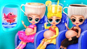 Балерина Капучино, Эспрессона Сеньора и Лимонада Мармелада стали мамочками! Поделки для ЛОЛ ОМГ