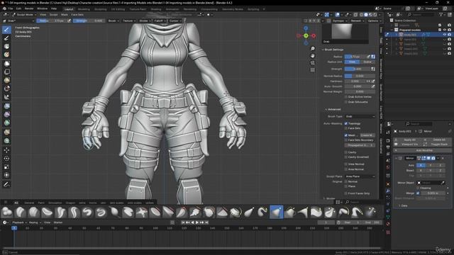 1 -2-1 Preparing 3D Models – The Body смотреть онлайн