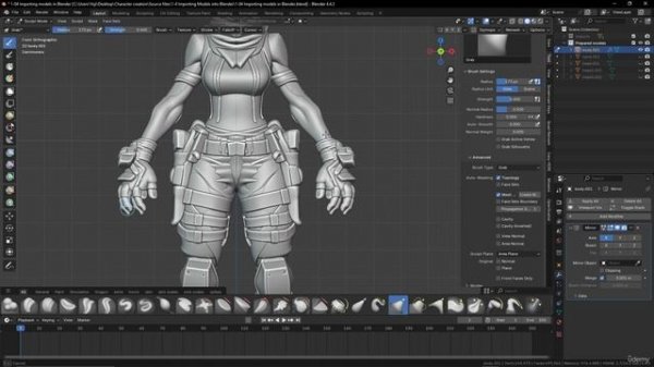 1 -2-1 Preparing 3D Models – The Body