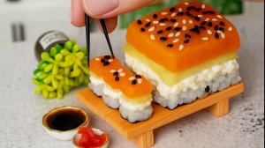 Мини Суши Торт 🍱 Самый Маленький Суши Торт в Мире! 🤩 Мини Кухня 🤗