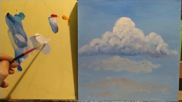 Как легко рисовать облака и показать их на разном расстоянии|How to draw clouds смотреть онлайн