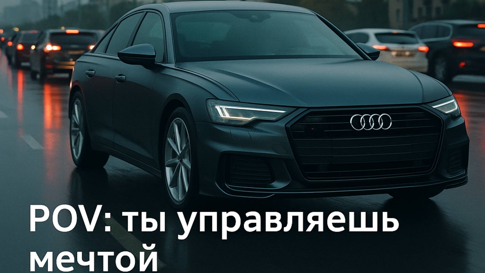 Audi A6 | Утро, пробки, чилл POV: ты управляешь мечтой