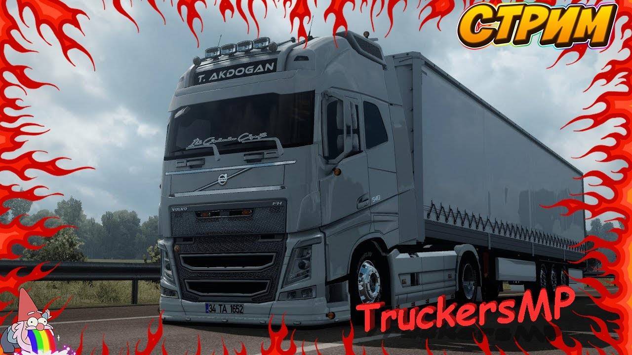 ETS 2 TruckersMP Покатаемся смотреть онлайн