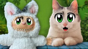 КТО ЭТО?! 😺 Мурка сшила ПУШИСТИКА своими лапками!