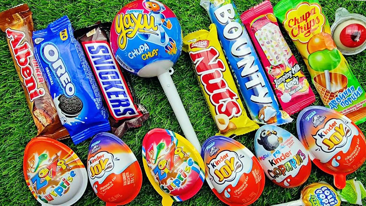 Мультики про конфетки. Сладкие шоколадки, чупачупсы и киндер сюрпризы. Мультики онлайн для малышей смотреть онлайн
