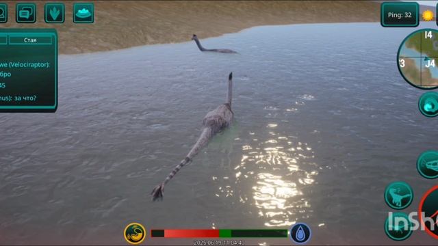 поход за динозавра орнитомима в игре The Cursed Dinosaur Isle смотреть онлайн