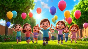 Детский мультик  воздушный шарик- для детей,песенка для малышей,развивающие мультики для детей.