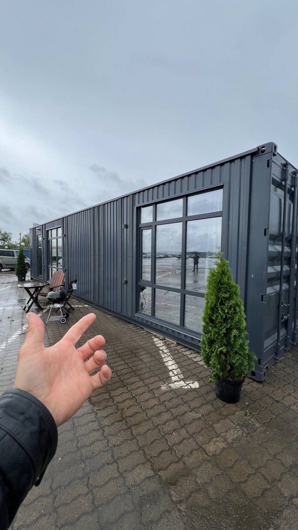 Обзор дома из морских контейнеров. KRAFTAINER