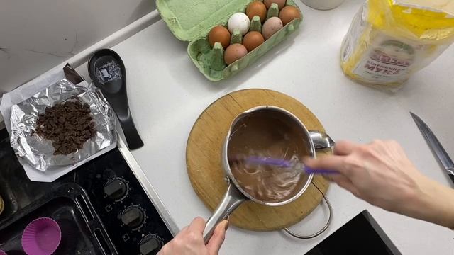 Тесто для шоколадных кексов готово Готовим со вкусом!
