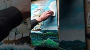 Обезжиривание картины|второй сеанс в масляной живописи|как доработать старую картину|Oil Painting