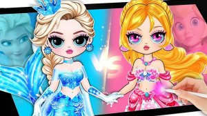 Макияж свадебного платья принцессы Диснея для лучших модных бумажных кукол своими руками