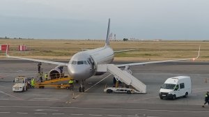 Перелет на самолете Airbus A320 а/к Аэрофлот рейс Москва - Волгоград - Москва | Взлет и посадка