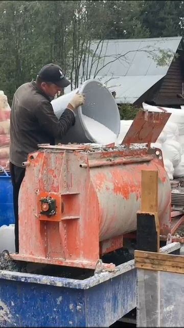 📌 Производство Тëплого бетона. Засыпка пищевого полистирола. Выбираем лучшее! 💯🤝 #полистиролбетон