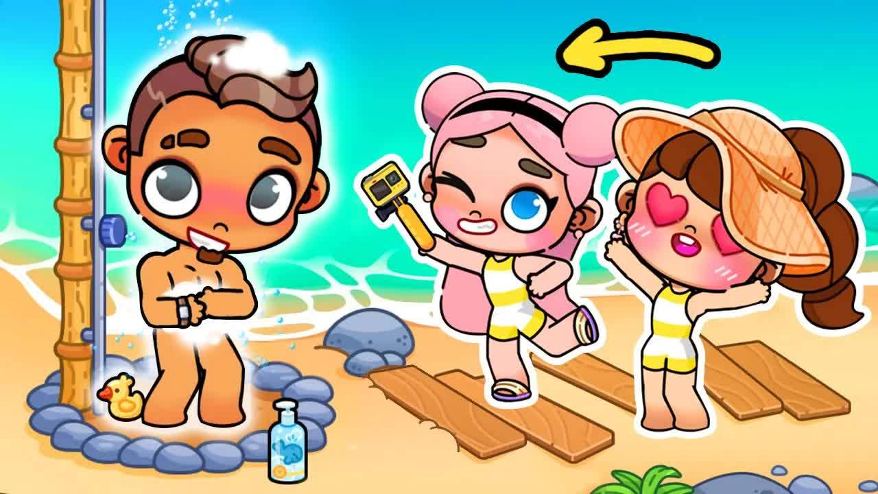 СЕРИАЛ "Avatar World" на TikTok,😍 (ОН ГОЛЫЙ НА ПЛЯЖЕ) ЧАСТЬ 5