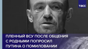 Пленный ВСУ после общения с родными попросил Путина о помиловании