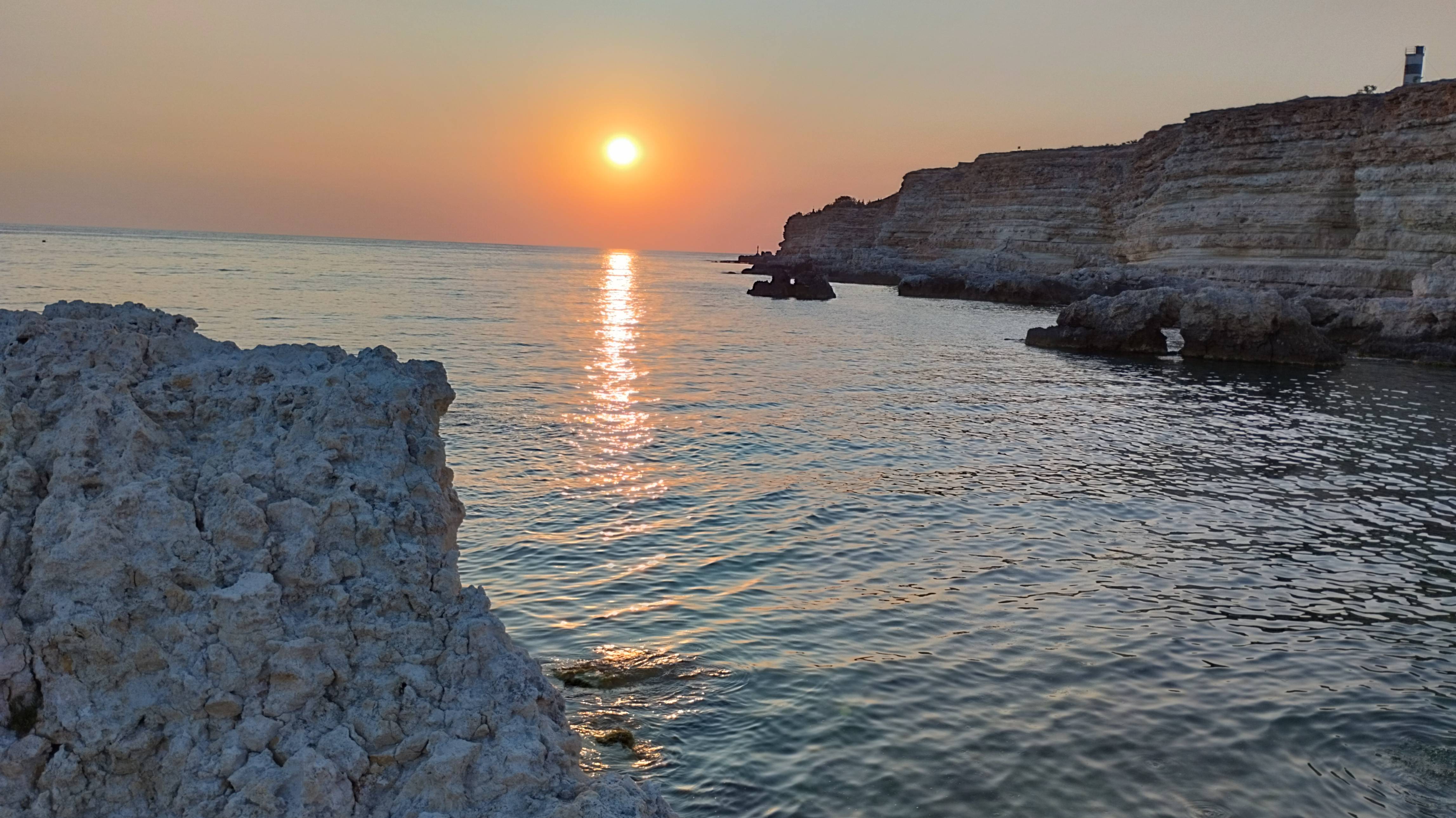 Голубая бухта _ закат