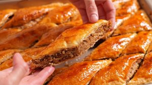 ПАХЛАВА из слоеного теста с грецкими орехами!