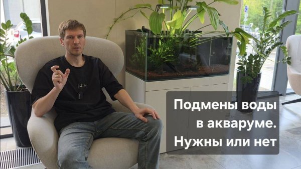 Подмены воды в аквариуме