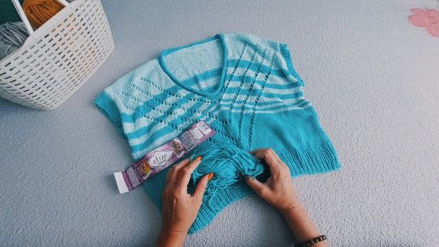 ФУТБОЛКА СПИЦАМИ ИЗ ХЛОПКА смотреть онлайн