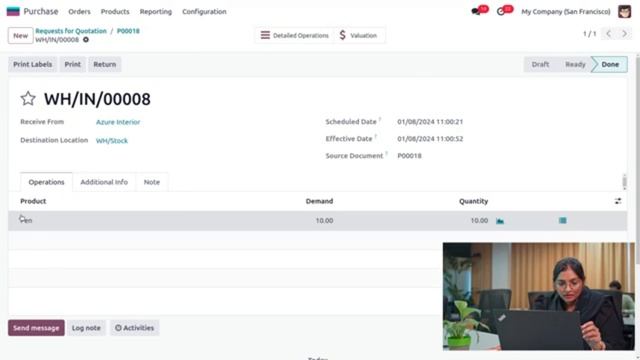 Управление расходными материалами в Odoo 17 смотреть онлайн