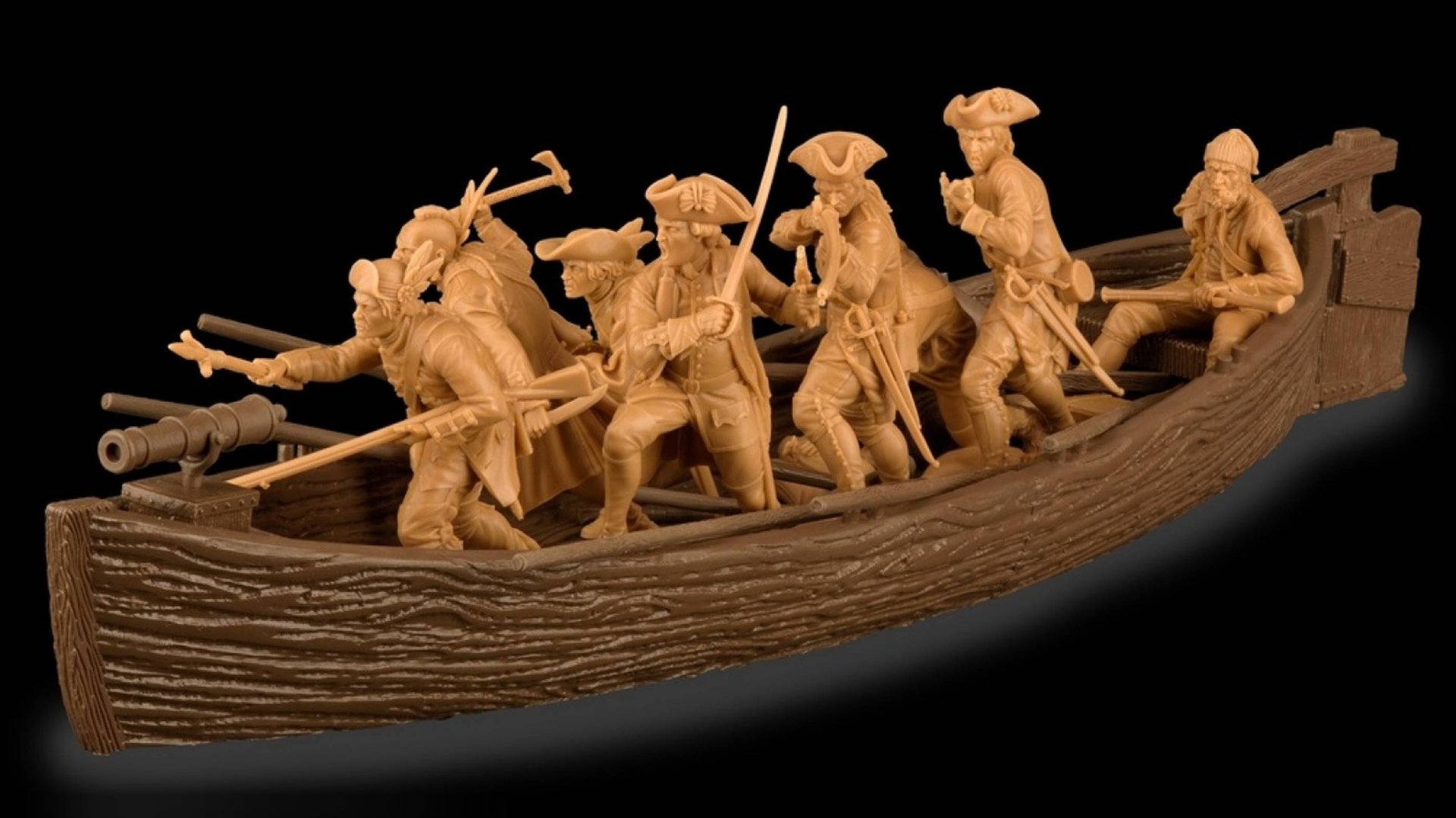 солдатики Plastic Platoon Британский вельбот с абордажной командой