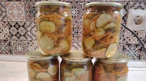 Салат из огурцов и моркови по-корейски (на зиму)