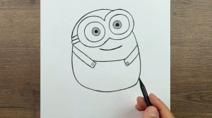 Как нарисовать Миньона карандашом