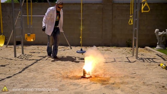Root Beer Vs Thermite! King Of Random Shows What Happens When You Mix The Two: Homemade Fireworks!