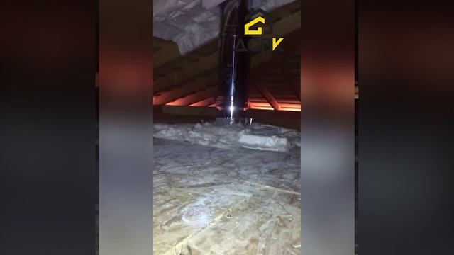 Камин в доме из СИП-панелей