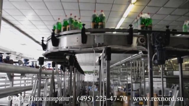 Линии розлива  газированных напитков в ПЭТ бутылку производительностью 12 000 бут/час