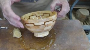 Сегментная чашка с ленточным орнаментом. Все нюансы изготовления